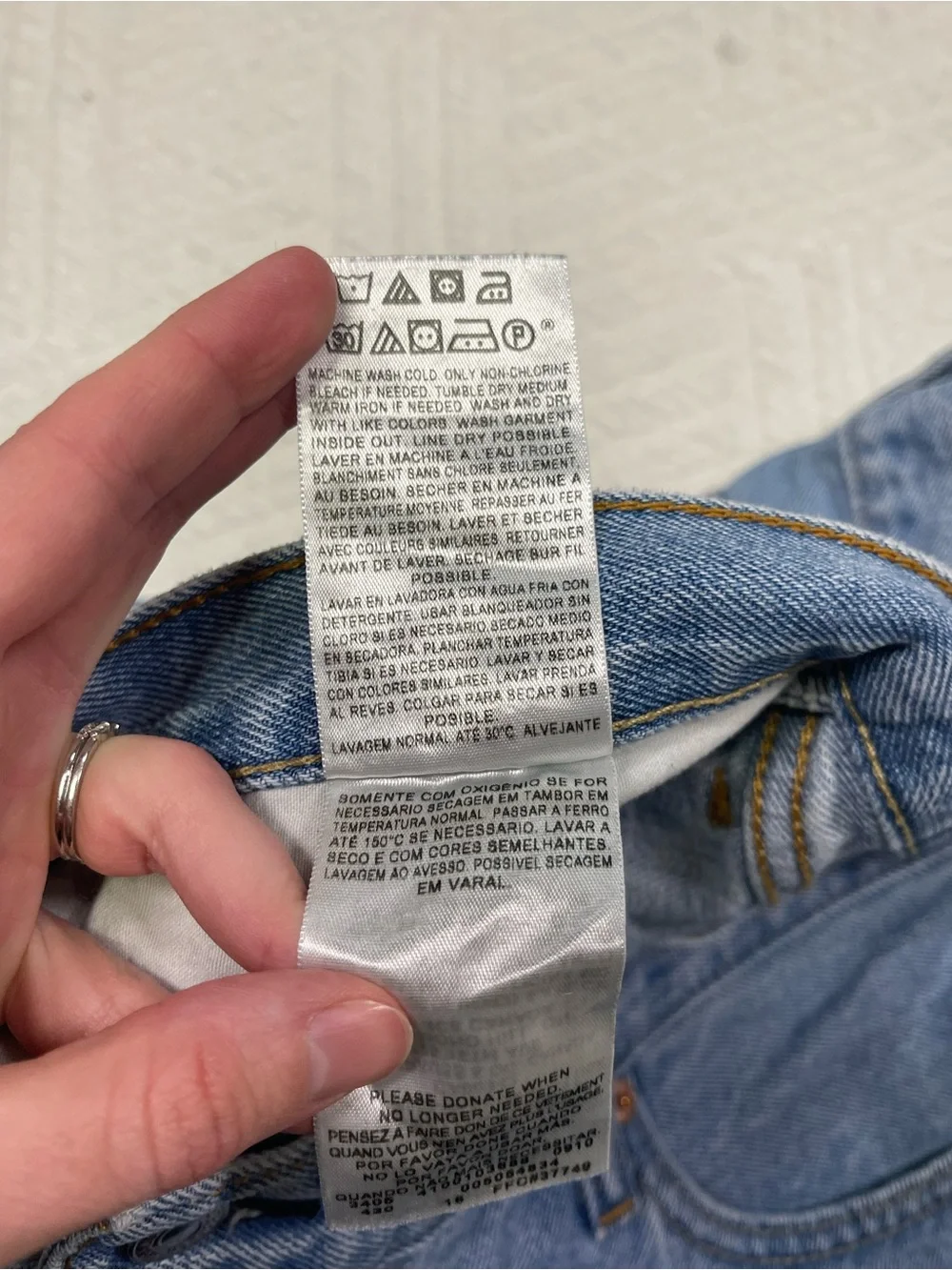 Levi's 505 Straight Fit Jeans Men's 42x30 Y2K Light Wash Cotton Denim